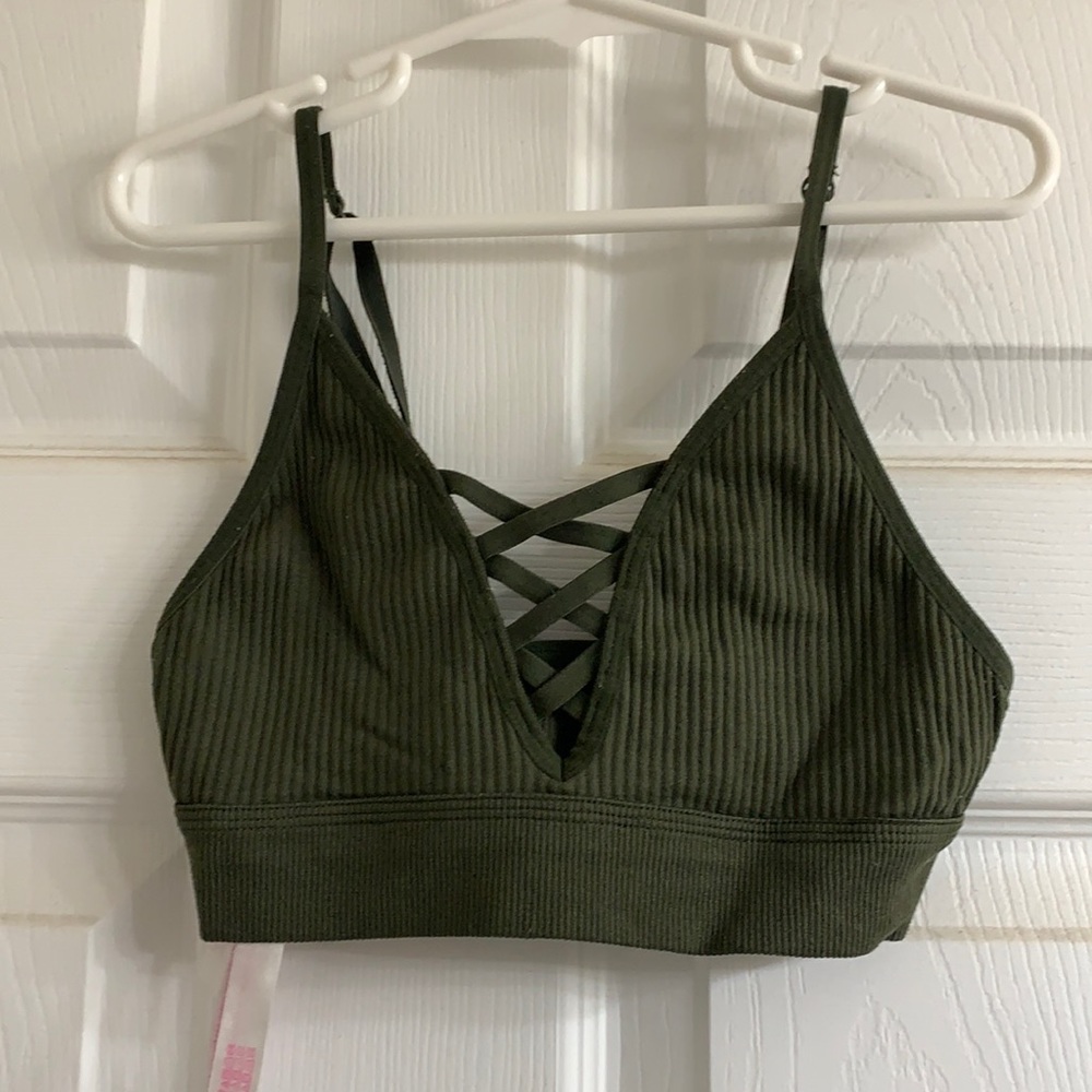 Victoria’s Secret army green bra